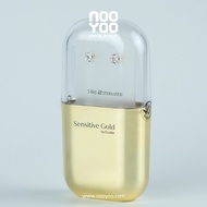 NooYoo ต่างหูสำหรับผิวแพ้ง่าย STERILIZED 14K 4x4 mm CZ Princ. Cut (ก้านขาว/ทอง/โรสโกลด์)