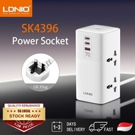 （SG）LDNIO SK4396 GaN 70W Charger Universal Power Strip Super Power Socket Vertical Power Tower Exten