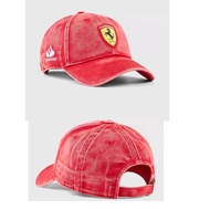 Ferrari F1 logo, car cap, duckbill cap, men's and women's baseball cap, casual curved brim cap, sun 