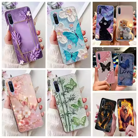 For Xiaomi Mi 9 Lite Case New Luxury Painted Cover Soft Silicone Slim Phone Case For Xiaomi Mi 9 SE 