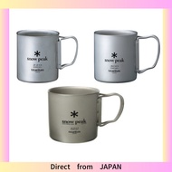 Snow Peak Titanium Double Mug 220 [Capacity 220ml] Folding Handle MG-051FHR ,220ml,220ml (× 4),300ml