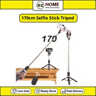 [Selfie Stick] 170cm Selfie Stick Tripod Mobile Phone Holder Monopod Bluetooth Remote Shutter Portab