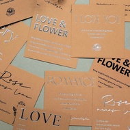 Greeting Card Simple For Flower Bouquet Gift Love Wish Card Birthday Thank You Card Mini Card Kad Uc