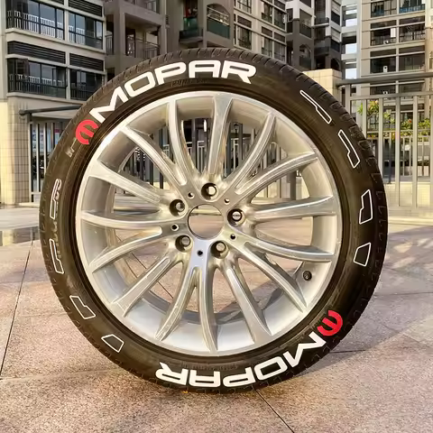 1Set/8Pcs Car Sticker Permanent Tire Lettering Mopar Stickers 3D Auto Motorcycle Tire Letters Sticke