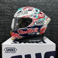 Helm Clone Shoei X14 Power Up Xspirit x White Ant Full Face Premium Quality