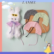 LA Doll Clothes, Checkered 10~15cm Checkered Cloak, Kawaii|Outfit Cotton Stuffed Doll 15cm Cotton Do