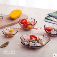 SG Fruit plate glass crystal home creative modern living room small transparent bowl Dessert dish sa