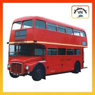 Routmaster RM AEC AV-590 2-Deck Bus Paper Model Assembly Kit Made of High Quality Paper - Mohinhgiay
