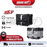 BKP BACK TOP BOX ALUMINIUM SILVER LX Motorcycle Case Back Kotak Motor Belakang Honda Yamaha Modenes 