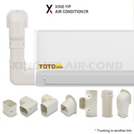 [Fitting] Toto Slim Air Cond Lineset Cover System / PVC Casing / PVC Trunking For Air Cond Pipe / Pe