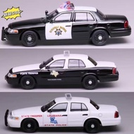596 1: 64 Ford Victoria Police Car California Texas Louis Anna Simulation Alloy Car Model