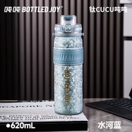BOTTLEDJOY กระบอกน้ำเก็บความเย็น รุ่น CUCU Titanium ขนาด 620ml | แถม Sticker+Postcard | Official TH