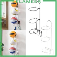[Flameer] Basketball Ball Storage Rack Space Saver Accessories Wall Mounted Multipurpose