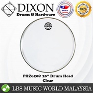 Dixon 20 PHZ620C Clear Drum Skin Head Drumhead For Tom Bass Set Kit (PHT620)