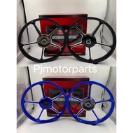 EX5 Dream/ Wave 100/ Wave Alpha/EX5 110 (No Disc) Sport Rim 505 Yoshipower/Enkei (Black/ Blue)
