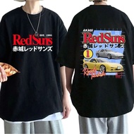 T-Shirt Anime Printed Initial D Ae86 Drift Akagi Redsuns Takumi Fujiwara R34 Skyline Gtr Jdm For Men