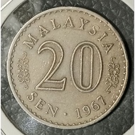 ( Syiling ) 20 Sen 1967 / Malaysia Parliament House