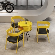Cafe Bar Furniture Industrial Style Table Chair Combination Negotiation Table Milk Tea Shop Furnitur