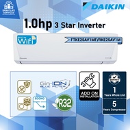 Daikin 1HP-2.5HP R32 Inverter Air Conditioner FTKE Series with wifi control