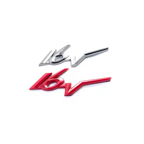 3D 16V Logo Chrome Car sticker strong Adhesive Emblem Badge For Citroen Peugeot Polo Honda Accord Cr