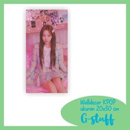 WALLDECOR AESPA GISELLE SIZE 15X30 CM WALL DECOR WOODEN POSTER KPOP WALL DECORATION