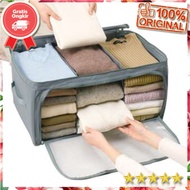 [BISA COD] Foldable Storage Box - Cloth Organizer Pakaian  Baju Penyimpan Pakaian Tempat Celana Paka