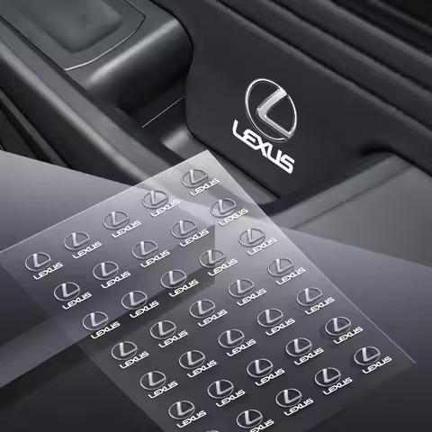 1/2/5/10PCS Car Logo Car Door Handle Anti Scratches Stickers For Lexus F SPORT IS250 IS200 CT200h GS
