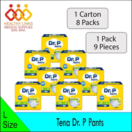 Tena Dr. P Pants (1 Carton 8 Packs) - Size M (10x8) / L (9x8) / XL (8x8)