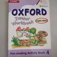 Oxford Junior Workbook English-Malay pre-reading activity book 4 (4-5years)