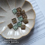 [koro koro] {Beads} Czech Imported Beads Square Glass