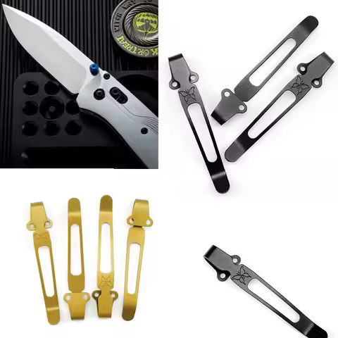 CNC Titanium Made Knife Pocket Clip for Benchmade Bugout 535 Griptillian 551 940 980 Emerson Command