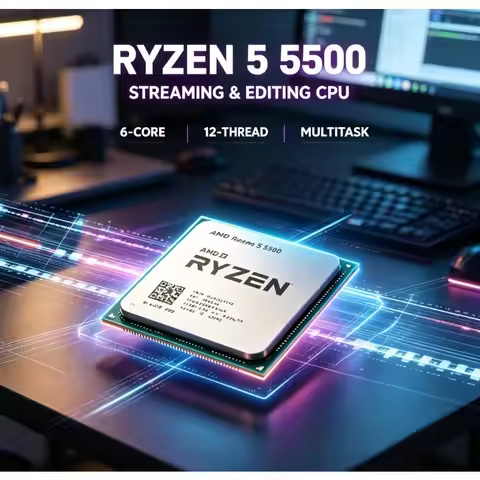 Multi Monitor Office Multi-task CPU R5 5500 Ryzen 5 5500 AM4 Socket 7NM 6C12T 19MB Total Cache 65W L