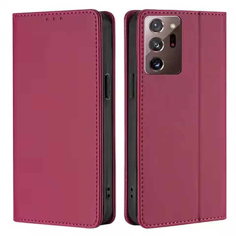 Silicone Magnetic Flip Leather Phone Protective Cases For Samsung Galaxy Note 5 8 9 10 20 Plus Lite 