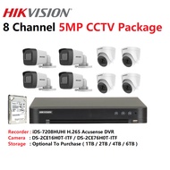 Hikvision 5MP 8 Channel CCTV Set With 8 X Turbo HD Camera CCTV Set Security Camera Surveillance