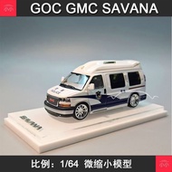 GOC 1: 64 SAVANA GMC SAVANA Police Car Version Alloy Car Model