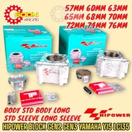 HIPOWER LC Y15 BLOCK RACING GEN 2 GEN 3 57MM 60MM 63MM 65MM 68MM 70MM 72MM 74MM YAMAHA Y15ZR LC135
