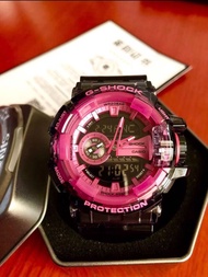 【全新行貨】G-SHOCK see thru冰韌系列 限量 運動防水透明 石英機芯 樹脂錶帶 日韓錶 女錶 粉紅色 GA-400SK-1A4PRS