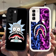 N76 shark Black and white silicone Casing for Realme C73 C71 C75 14X Case