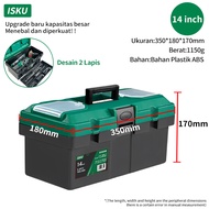 ISKU Tool box toolkit besar 14 15 17 18 19 20 inch toolbox besi tahan karat/bok kunci bengkel tempat