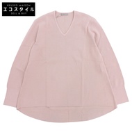 Theory Luxe TOVI SNOW 羅紋針織拼接上衣，女款，粉紅色，38碼（全新未使用）03-1101705 38 [二手]