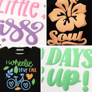 S9Puff Vinyl Heat Transfer- 3D Puff HTV Heat Transfer Vinyl 30X25cm Pastel Colored Puffy Iron-on Vin