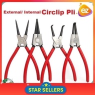 External / Internal 7" Circlip Pliers Bent nose / Straight mouth Spanar buka klik Playar buka klik
