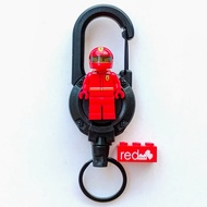 GANTUNGAN LEGO Ferrari SF-24 F1 Driver Carabiner Keychain