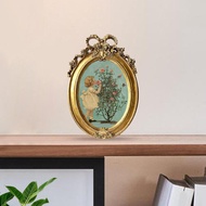 [Homyl478] Photo Frame Oval Picture Frame Picture Holder Picture Display Frame for Living