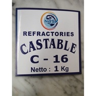Castable C-16 Refractory 1Kg | Industrial Fireproof Cement 1600°C C C C | Furnace Material & High Te