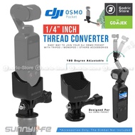 Sunnylife Tripod Mount Adapter Monopod 1 / 4 Mount For Dji Osmo Pocket