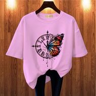 GET FASHION - BAJU KAOS DEWASA WANITA PRINT BUTTERFLY BLUS JUMBO ATASAN WANITA T SHIRT PRINT
