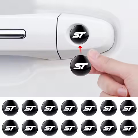 2/5/10Pcs Car Door Keyhole Sticker Auto Lock Decoration Protection Decal For Ford ST FOCUS 2 3 Monde