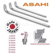ASAHI JAPAN Ball Point Allen Key 1.5mm to 8mm MADE IN JAPAN 1.5mm 2mm 2.5mm 3mm 4mm 5mm 6mm 8mm Alle