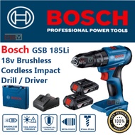 BOSCH GSB 185-LI Cordless Brushless Impact Drill 2 Batteries GSB185 GSB185Li - 06019K31L2